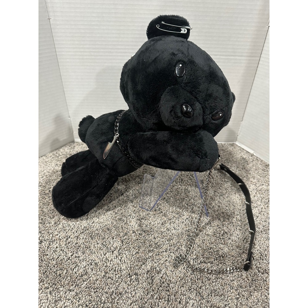 Crossbody Bag Bioworld Womens Black Excellent Gothic Plush Teddy Bear OS